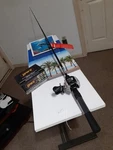 Baitcasting Fishing Rods Zebco 33 6' Med 6-14LB And Reel Lew's Am Rican Hero. Fixed Price $48.00.