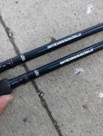 Lot Of 2 Abu Garcia Ambassadeur 7' One Piece Casting Fishing Rods. Medium-heavy. Fixed Price $49.99.