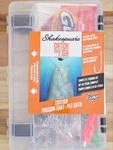 Shakespeare Catch More Catfish Tackle Box Kit 40PC Hooks Sinker Bobber Bead. Fixed Price $18.99.