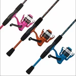 Shakespeare Amphibian Blue Or Pink 5 6 Two Piece Medium Action Rod & Reel. Fixed Price $34.89.