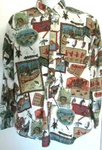 Vtg Bimini Bay Button Down Fishing Shirt Sz Fly Bass Tackle Boat Reel. Fixed Price $24.00.