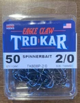 Eagle Claw Trokar Spinnerbait Hooks TK608P-2/0 50/PACK. Fixed Price $17.99.