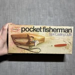 Vintage Brown Popeil's Pocket Fisherman Spin Casting Outfit Original Box 1972. Fixed Price $52.00.