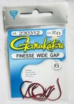 Gamakatsu Wacky Rig Finesse Wide Gap Red Hooks - 2/0 230312. Fixed Price $5.95.