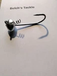 15 Unpainted Jig Heads. Black Nickel Hooks, Ultra Point Hook, Bass, Flounder. Fixed Price $17.75.