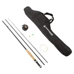 3-PIECE Fly Fishing Rod And Reel Combo Starter Kit 97-INCH 97", Black,brown. Fixed Price $63.57.