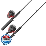 Zebco 202 & 404 Spincast Reels 5'6" Fishing Rod Combos Pre-spooled 2-PACK. Fixed Price $69.15.