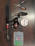 6.9FT Telescopic Fishing Rod Reel Combo Kit W/ Pliers Gripper Bass - Fresh/salt. Fixed Price $42.50.