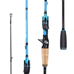 Sougayilang Fishing Pole, 2PC 6.9FT-MH-FAST-CASTING, Blue. Fixed Price $41.30.