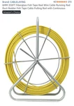 6MM 350FT Fiberglass Fish Tape Reel Wire Cable Running Duct Rodder. Fixed Price $80.00.