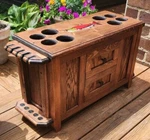& Cabinet With Side Racks Fly Fishing Rods Trout Reels Lures. Fixed Price $774.95.