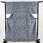 Japanese Kimono Fine Pattern Light Blue 166.5CM Ft Pure Silk FF9147. Fixed Price $58.65.