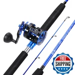 Sougayilang Trolling Fishing Rod And Reel Casting Combo 2 Piece Catfish. Fixed Price $133.42.