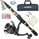 Plusinno Rod And Reel Combo,fishing Pole,telescopic Kit W.... Fixed Price $98.37.