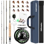 Topfort Fly Fishing Rod And Reel Combo 4-PIECE Kit Complete. Fixed Price $111.98.