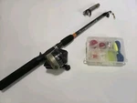 South Bend Zebco Spincast Combo W/ Tackle Box R2F 202. Fixed Price $24.75.