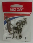 Eagle Claw 218AH-2 Bronze Carlisle Hook Size 10CT. Fixed Price $6.22.