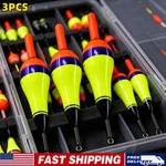 Led Lighted Fishing Floats 3PCS Night Glowing Bobbers Buoy Tackle Kit. Fixed Price $11.99.