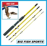 Eagle Claw Pack-it Rod 6'-6" Medium Action 4-PIECE New! #PK200-66. Fixed Price $35.99.