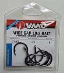 Vmc 7264CB Wide Gap Live Bait Hook--coastal Black-pro Pack 5/0. Fixed Price $5.75.