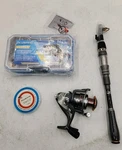 New Plusinno Telescopic Fishing Rod & Reel Combo Kit 373PCS Tackle Box.... Fixed Price $79.99.