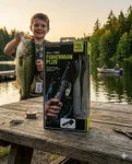 Beginners-all One Fisherman Plus Portable Compact Folding Rod Fishing Set 10". Fixed Price $27.99.
