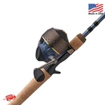 Pflueger President 6'6" Medium 2PC Spincast Combo Blue 10 Reel. Fixed Price $108.99.