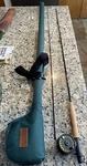 Cabelas Genesis Fishing Rod 9FT Two Piece With Reel + Hard Case. Fixed Price $109.95.