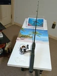 Spinning Fishing Rod Zebco 4'6" Ul 2-6LB And Reel Okuma Avn 10. Fixed Price $35.00.