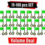 Ufish Fishing Rod Bells 15-100 Pcs Set Bite Pole Double Clip Alert. Fixed Price $48.99.