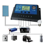30A Solar Panel Battery Charge Controller 12V/24V Lcd Regulator Auto Dual Usb. Fixed Price $10.89.