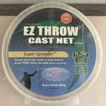 Fitec 10143 Ez Throw 750 Clear 4' Radius 3/8" Mesh Triple-tied Lead 4.3 Lbs Read. Fixed Price $24.95.