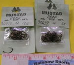 75 Mustad Live Bait Hook #4 92679 Beak Forged Trailer, Worm Harness. Fixed Price $11.50.