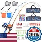 Codek Kids Fishing Pole Set Full Starter Kits 2 Portable Telescopic. Fixed Price $78.66.