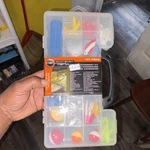 READY2FISH Refill 137-PIECE Freshwater Tackle Box Kit W/ Lures Clear Plastic. Fixed Price $12.99.
