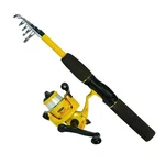 Eagle Claw Pack-it Telescopic Spinning Rod/ Reel Combo 5'6" #PK56TS Yellow Fish. Fixed Price $31.49.