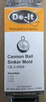 Do-it Cannon Ball Sinker Mold 4-5-6 Oz Cavities D3186.. Fixed Price $62.99.