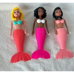 Liberty Imports Wind Up Mermaid Bath Toy Set Swimming Water Dolls Pink Red 7.5IN. Fixed Price $16.99.