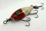 Vintage Surf-oreno Double Spin Hand Painted Wood Lure Red/white South Bend #963. Fixed Price $22.99.