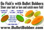 4X Bullet Bobbers Mini Planer Boards Floats - Jigging Bass Crappie Panfish Trout. Fixed Price $19.95.