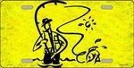Fly Fishing License Plate Metal Tin Sign Picture Plaque Art Wall Decor. Fixed Price $21.98.