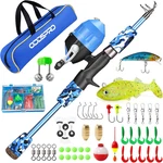 Kids Fishing Pole Pink, Portable Telescopic Rod And Reel Combo Kit - Wit. Fixed Price $46.99.