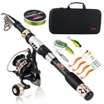 Sougayilang Fishing Pole With Spinning Reel Portable Rod Combos. Fixed Price $80.93.
