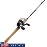 Cork Handle Spincast Reel Fishing Rod Combo IM6 Graphite 6FT6IN Bass Trout New. Fixed Price $47.34.