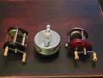 Vintage Lot Of 3 Wolverine 1695 Model D, Hawthorne & Ocean City 1520 Reels. Fixed Price $32.00.