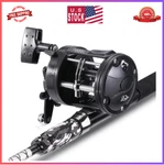 Sougayilang Conventional Reel And Fiberglass Fishing Rod Combo, Medium Heavy For. Fixed Price $75.75.