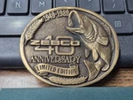 Vintage 1949-1989 Zebco Fishing Reels 40TH Anniversary Belt Buckle Lmtd Edition. Fixed Price $11.99.