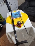 Spinning Fishing Rod Fire Cast Vl 6' Med 2-8LB And Reel Zebco. Fixed Price $21.00.