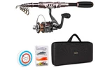Plusinno Telescopic Fishing Rod Reel Combos Full Kit Spinning Gear. Fixed Price $89.99.