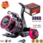 Spinning Fishing Reel 30KG Drag 5.2:1 Gear Ratio High Speed All Freshwater. Fixed Price $49.99.